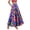 Grape, variant on Turilly Summer Skirts for Women A Line Maxi Skirt Boho Floral Flowy Ruffle High Waist Beach Vacation Skirt With Pockets