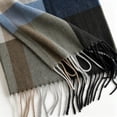 thumbnail image 5 of Atkumj Men's Scarf Trendy Warm Cozy Tassels Winter Scarf for Cold Weather, 5 of 5