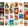thumbnail image 2 of Vintage Postcards (24 pcs 4"x6" each) Santa Visiting on Christmas Eve Vintage Christmas Postcards Retro Greeting Card Poster Reprint, 2 of 3