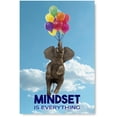 thumbnail image 1 of Awkward Styles Motivational Posters Teamwork Inspirational Posters for Entrepreneurs Motivational Quote Poster Classroom Posters Optimistic Quote Mindset is Everything with Flying Elephant Prints, 1 of 3
