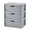 Gray, variant on Sterilite Wide 3 Drawer Tower, Easy to Assemble with Removable Decorative Cross-Weave Plastic Drawers, Tool-Free, Gray
