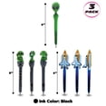 thumbnail image 3 of Planet Pens Bundle of Cute Alien, Alien DJ & Space Shuttle Novelty Pens - 3 Pack, 3 of 9