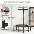 thumbnail image 4 of Soozier 45" Mini Trampoline, Foldable Fitness Exercise Rebounder, 4 of 10
