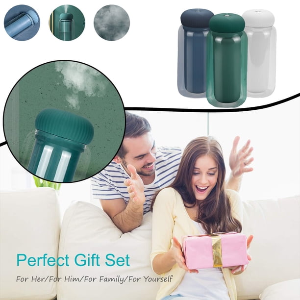 onlyliua Ofertas Semanales Difusor Humidificado Vapor Frío, Humidificadores Pequeños 300 Ml para Dormitorio con Estrella