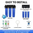 thumbnail image 4 of iSpring WGB32BM 3-Stage Whole House Water Filtration System w/Iron & Manganese Reducing Filter, 4 of 9