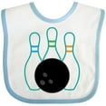 thumbnail image 3 of Inktastic Bowling Team Bowler Boys or Girls Baby Bib, 3 of 4