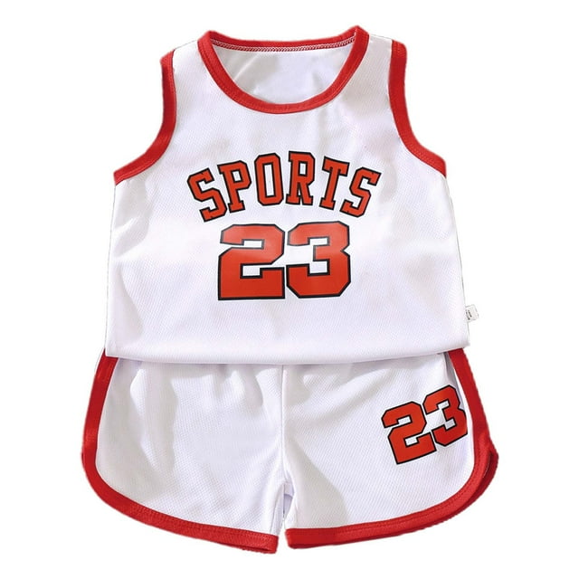 Hiiyo Infant Boys Quick Drying Sports Outfits Basketball Activewear Shorts Set, Size 1-11