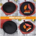 thumbnail image 3 of OULII Sizzling Platter Fajita Pan Round Design for Home Use and Family Gatherings 1Pcs, 3 of 8