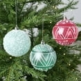 thumbnail image 6 of RBCKVXZ 3.1"/78mm Christmas Balls Ornaments Set, 6 Pcs Shatterproof Christmas Tree Balls Hanging Decoration, Muti-Color Sequi Xmas Ball Ornaments with Loop for Holiday Party Bulbs, 6 of 9