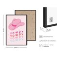 thumbnail image 3 of HAUS AND HUES Pink Posters Preppy Posters - Pink Posters for Room Aesthetic Preppy Paintings Dorm Wall Art for College Girls Cute Preppy Room Decor VSCO Posters Glam Cowgirl Hat (Framed Black 24x36), 3 of 6