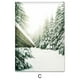 thumbnail image 1 of Pinturas de arte de pared de paisaje forestal de invierno personalizable, imágenes de renos, carteles e impresiones de Navidad, murales de habitación para el hogar, 1 of 4