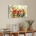 thumbnail image 4 of Flower Wall Art Red Poppies In A Field Rustic Landscape Floral Canvas Art Wall Decor For Bedroom Livingroom Office, 4 of 7