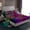 Orange Green Purple, variant on Castle Fairy Boys Girls Leopard Print Bed Sheets,Abstract Gradient King Sheets