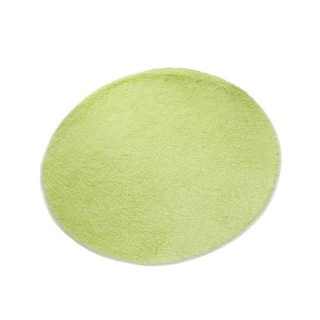 

ADVEN Round Carpet Anti-slide Footcloth Bedroom Living Room Bathroom Blanket Floor Chair Cushion Rug Bay Window Basket Bedside Green