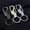 Black, variant on Men's Creative Gifts Simple Metal Keychain Key Chain Car Business Key Ring