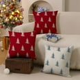 thumbnail image 2 of Christmas Pillow Covers 20x20 inch Set of 2 Christmas Tree Decorative Red Throw Pillow Covers Winter Famliy Decoration for Home Couch TH-30K20, 2 of 6