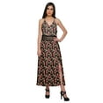 thumbnail image 3 of Moomaya Printed Sleeveless Adjustable Spaghetti Strap Long Dress For Women, 3 of 6