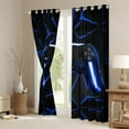 thumbnail image 3 of Gaming Blackout Curtains Video Game Gamer Console Curtains Black And Blue Gaming Curtains & Drapes, Gamer Gamepad Controller Window Curtains 42''Wx63''L, 3 of 6