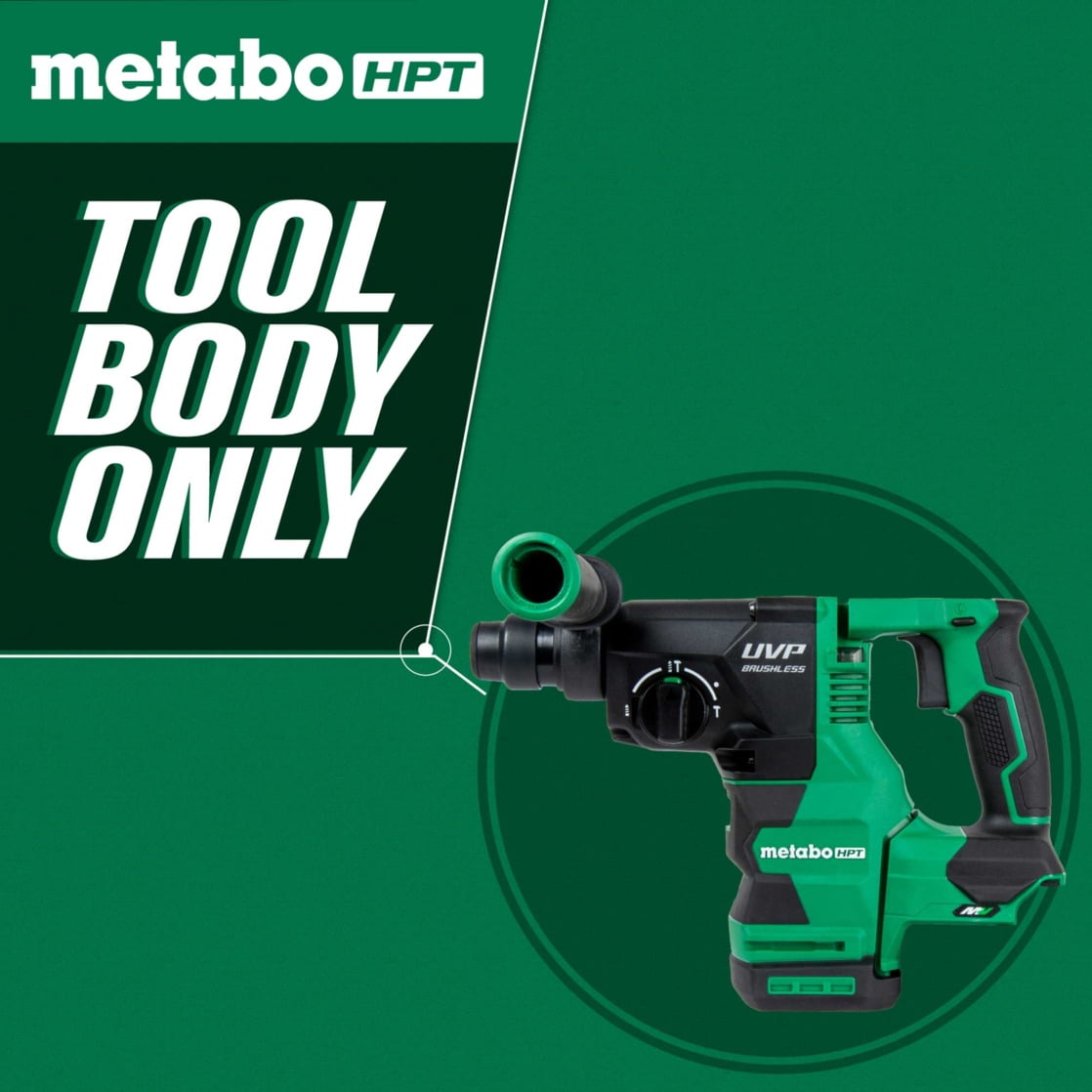Metabo HPT 36V Cordless Hammer Drill, SDS Plus, DH3628DAQ4