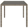 thumbnail image 3 of vidaXL Garden Table with Glass Top Grey 150x90x75 cm Poly Rattan, 3 of 5