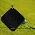thumbnail image 2 of 30x30cm Microfiber Golf Towel Sweat-absorbent Wiping Cloth Sports Black, 2 of 8