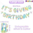 thumbnail image 2 of Banner de cumpleaños iridiscente Merrivo para fiesta divertida, 2 of 7