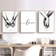 thumbnail image 2 of Billuyoard Paquete de 3 cuadros para colgar en la pared sin marco, impresos a mano, póster extraíble, cuadros decorativos para la sala de estar, Decoración del hogar, 2 of 6
