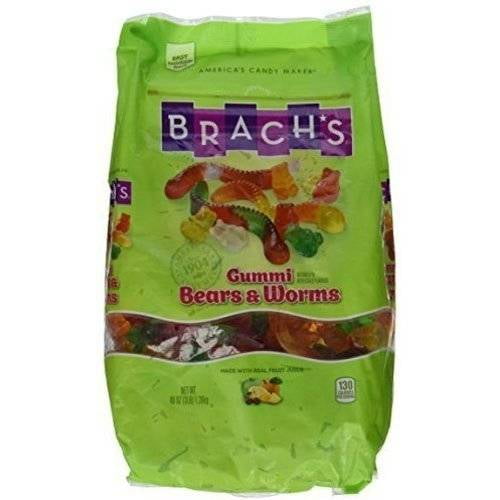 Brach's Wild N' Fruity Gummi Bears & Worms, 48 oz by Farley's And Sathers Candy