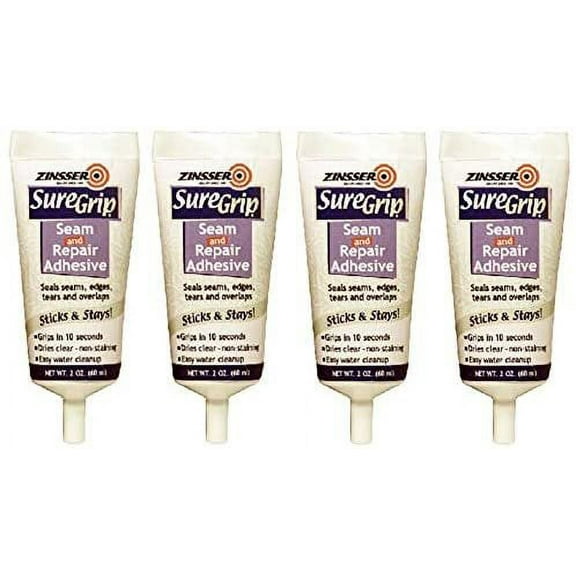 Zinsser SureGrip Seam & Repair Adhesive Tube - Clear, 2 oz Fur Pak