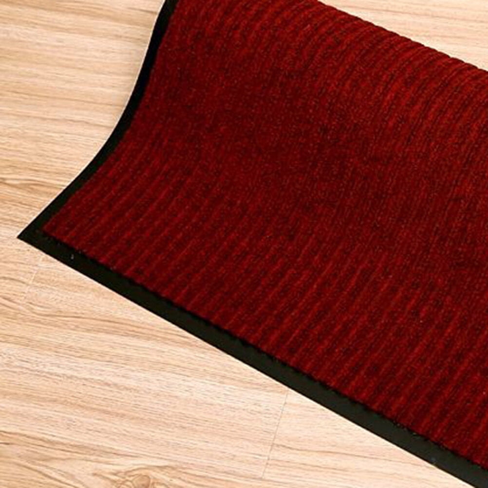 Toyandona PVC Red Entrance Mat with Durable Glue and Elastic Comfort for Indoor Outdoor Use
