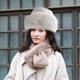 thumbnail image 4 of Sombrero de invierno,Gorro de invierno para mujer,gorro cosaco,gorro ruso.,Gorra de pescador de moda con protección para los oídos,Gorro grueso,cómodo,cálido y resistente al viento,Gorro de, 4 of 8