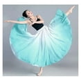 thumbnail image 6 of Women Dance Training Skirt Gradient Elegant Performance Swing Skirt Wrap 720 Degree Skirt, 6 of 6
