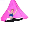 thumbnail image 2 of Paño de yoga antigravedad, tela de yoga aérea hamaca columpio de yoga para yoga antigravedad, ejercicios de inversión 400 * 280 cm rosa Jormftte LN-2266-8, 2 of 2