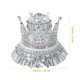 thumbnail image 3 of KAKOWELY Caja para anillos de boda, joyero con forma de corona, joyero, joyero, soporte para anillos de boda, 3 of 4