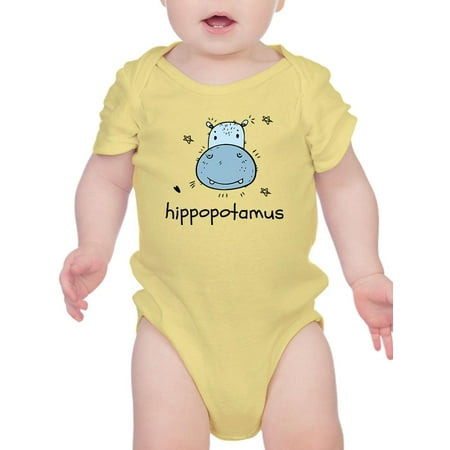 

Kiddie Hippopotamus Drawing Bodysuit Infant -Image by Shutterstock 24 Months