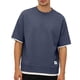 thumbnail image 3 of Ceisia Men's Loose Fit Fake Two-Piece T-shirt Waffle Knit Short Sleeve Round Neck Casual Daily Summer Fall Tee Tops Gray XXL Gifts, 3 of 8