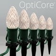 thumbnail image 3 of Wintergreen Lighting C7 Warm White OptiCore Faceted LED Pathway Light Kit, 100 Lights, 12" Spacing, Green Wire, 100 ft, 3 of 8