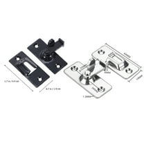 unbranded  2 Pcs Security Barrel Bolt Door Latch Hinges Gate Lock Self Closing