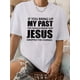 thumbnail image 1 of Jesus Dropped The Changes Print Crew Neck T-Shirt, Casual Short Sleeve T-Shirt For Spring & Summer, Women's Clothing, 1 of 6