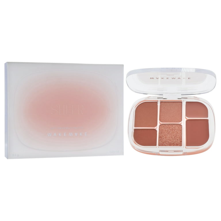 Wakemake Soft Sheer Multi Palette - 01 Coral Hertz , 0.22 oz