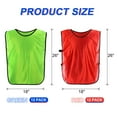 thumbnail image 2 of Uxcell Scrimmage Training Vest Soccer Pennies Jersey Team Pinnies Youth Football Practice Jerseys Green, Red, 2 of 7