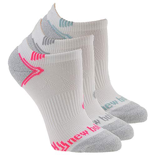 RENFRO New Balance UnisexAdult No Show Running Socks 3 Pair Pack