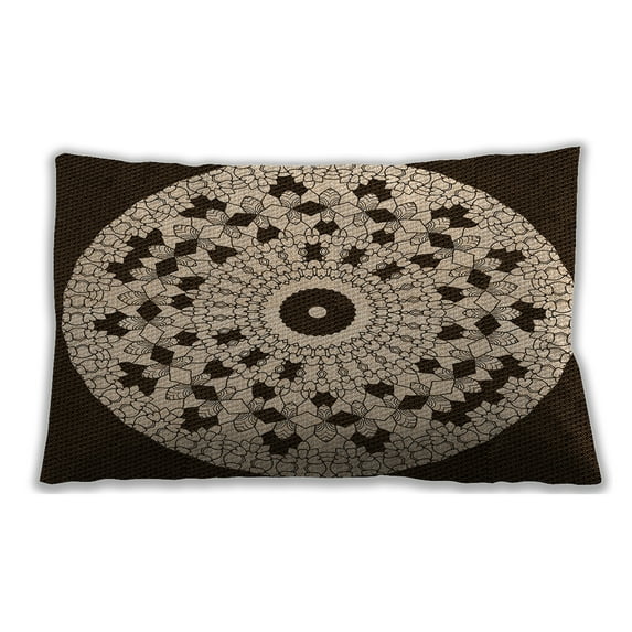 Ahgly Company Outdoor Rectangular Contemporary Lumbar Throw Pillow, 13 inch by 19 inch