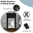 thumbnail image 5 of Giantex X-Design Nightstand, Bedside Table w/Drawer & Storage Shelf, Versatile Sofa Table End Table, Black, 5 of 6
