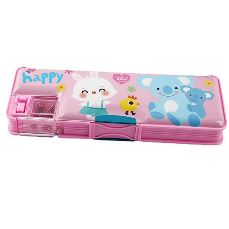 Magnetic Pencil Case with Sharpener - Pencil Box for Kids, Pencil Box
