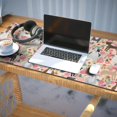 thumbnail image 3 of Long Mouse Pads for Desk,Boston Terrier Dog and Flower Florals Desk Mats on Top Of Desks, Desk Mouse Pad Extra Large with 3mm Non-Slip Base and Stitched Edge for Gaming,Office,Work,Home 35.4"x15.7", 3 of 6