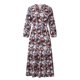 thumbnail image 3 of Nuevo vestido largo de manga larga de encaje fresco y elegante con cuello en V y estampado de moda Pompotops  hdfakjf8301, 3 of 6