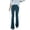 Blue, variant on Women's Wide Leg Pants Women's Solid Color High Waisted Slim Fit Flares Corduroy Elasticated Waist Casual Pants