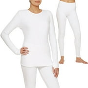 ClimateRight by Cuddl Duds Stretch Fleece Warm Underwear Top and Legging Bundle (Sizes XS-4X)
