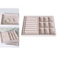 thumbnail image 5 of Organizador de joyas Yinane Bandeja de terciopelo beige Estilo 07, 5 of 8